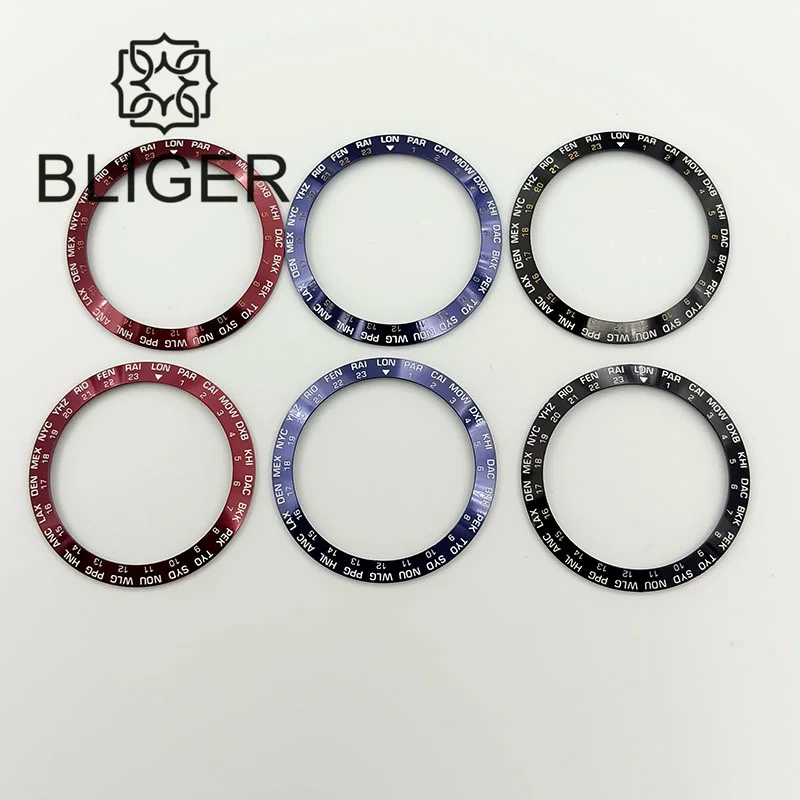 bliger-automatic-watch-bezel-insert-anel-de-moldura-de-relogio-masculino-preto-azul-vermelho-fit-40mm-gmt-305mm-38mm
