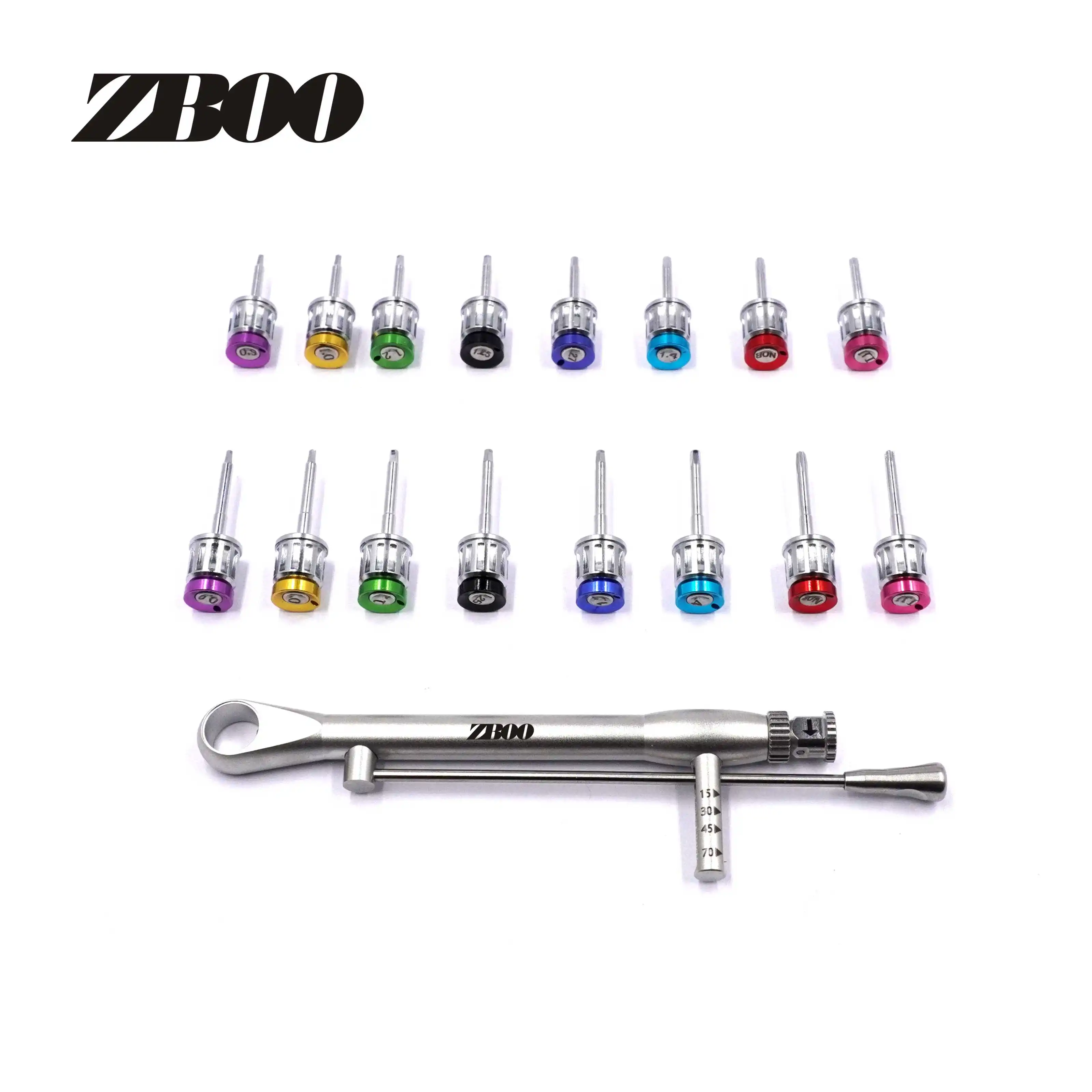 Dental Implant Screwdriver Torque Wrench Dentistry Stainless Steel Colorful Drivers Universal Prosthetic Tool Dental Accesseries