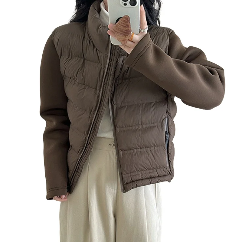Light And Thin Cotton-padded Coat Women's Winter Elegant Elegant Simple Korean Style Cotton-padded Coat Ins