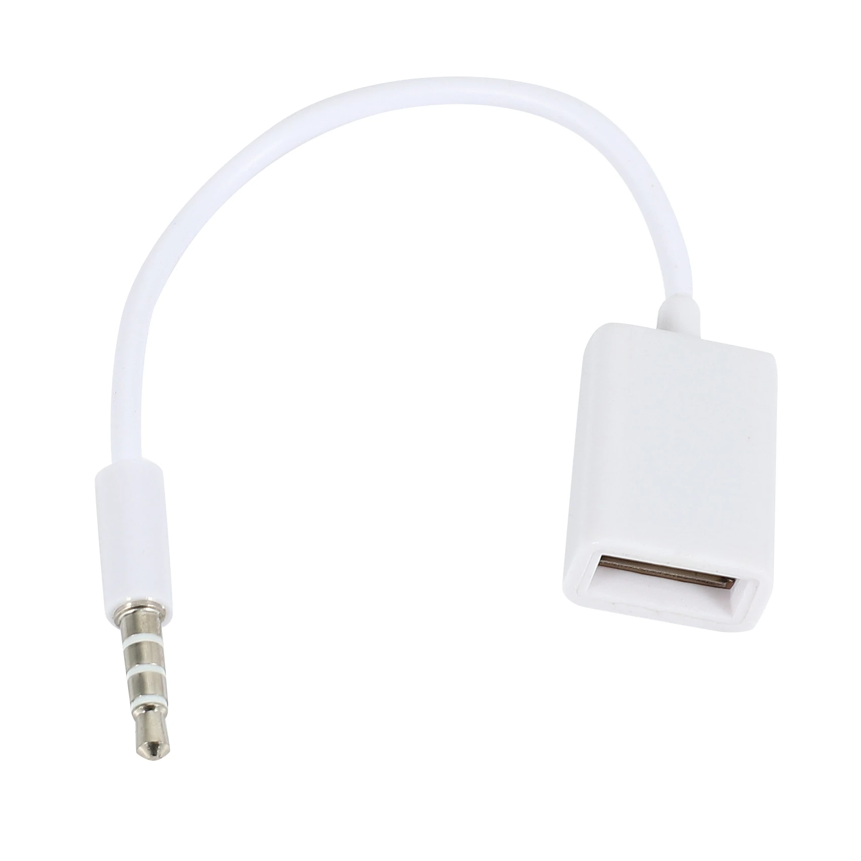 3.5mm Male AUX Audio Plug Jack To USB 2.0 Female Converter Cable Cord Car MP3 image 2