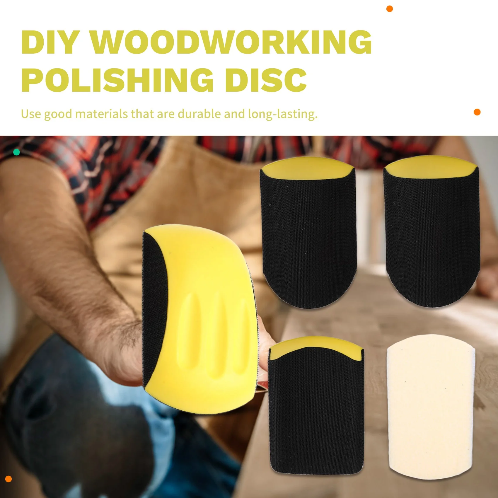 

Держатели для наждачной бумаги Mar.For для деревообработки, 5 шт., 6 дюймов, ручные шлифовальные блоки прямоугольной и мыкообразной формы с крючковым креплением