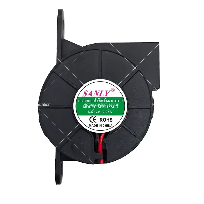 New SF5015SL-1 5015 12V 0.07A 5CM Long Foot Humidifier Cooling Fan