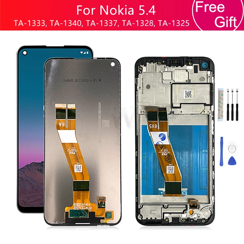 For Nokia 5.4 LCD Display Touch Screen Digitizer Assembly TA-1333, TA-1340, TA-1337, TA-1328, TA-1325 Display  Repair parts