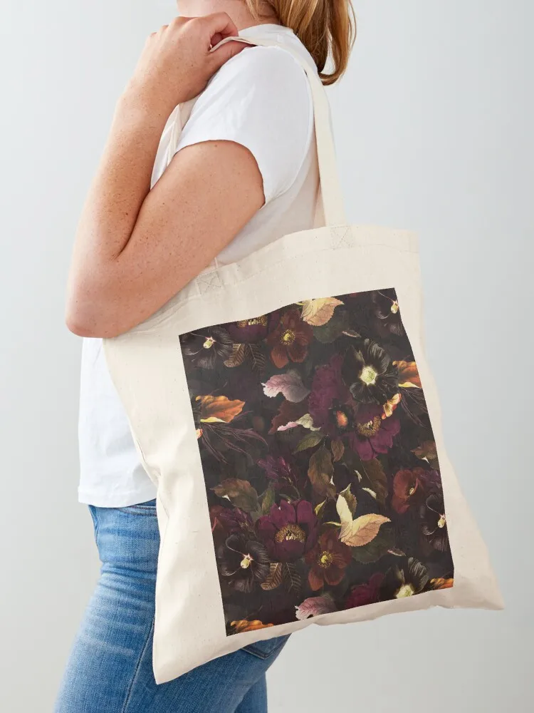 Mystical Botanical Night Garden I Tote Bag Eco bag canvas tote bag personalized tote