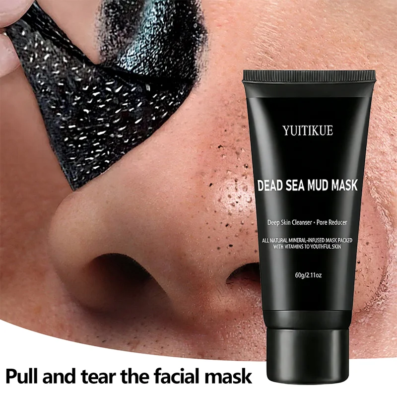 YUITIKUE Dead Sea Mud Mask 60g Natural Mineral Deep Cleansing Mask Minimize Pores Absorb Excess Oil Revitalize Dull Skin