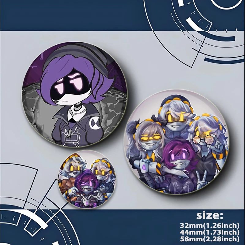 Game Anime Murder Drone N V J Brooches on Backpack Cartoon Badge Cute Dog UZI Killers Enamel Pins Jewelry Accessories Gifts