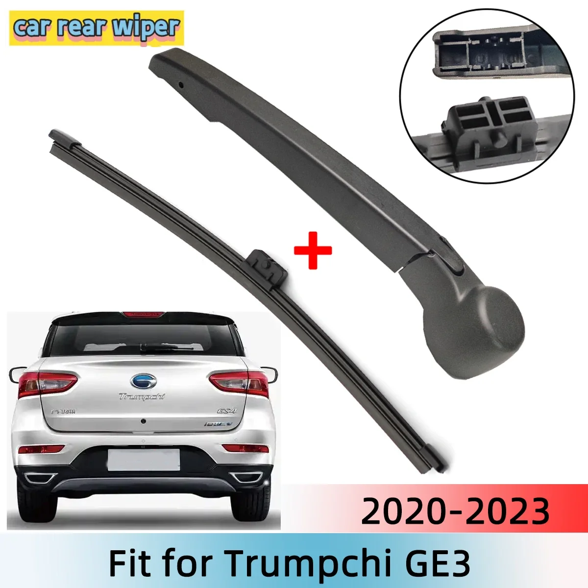 

Rear Wiper Blade & Arm Set Kit For Trumpchi GE3 2020-2023 Windshield Windscreen Rear Window