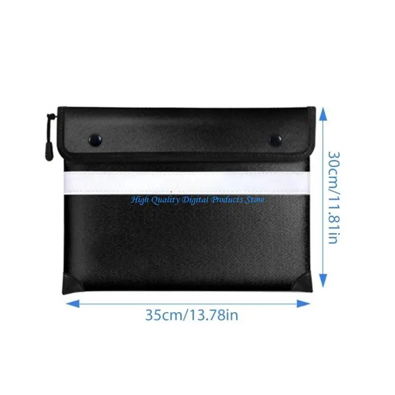 U2JE FireProof กระเป๋าเอกสารจัดเก็บความร้อนจัดเก็บจัดเก็บ 5200 ° F ถุงไฟกันน้ำกันน้ำสำหรับเงินสดปลอดภัยกระเป๋า 13x10in