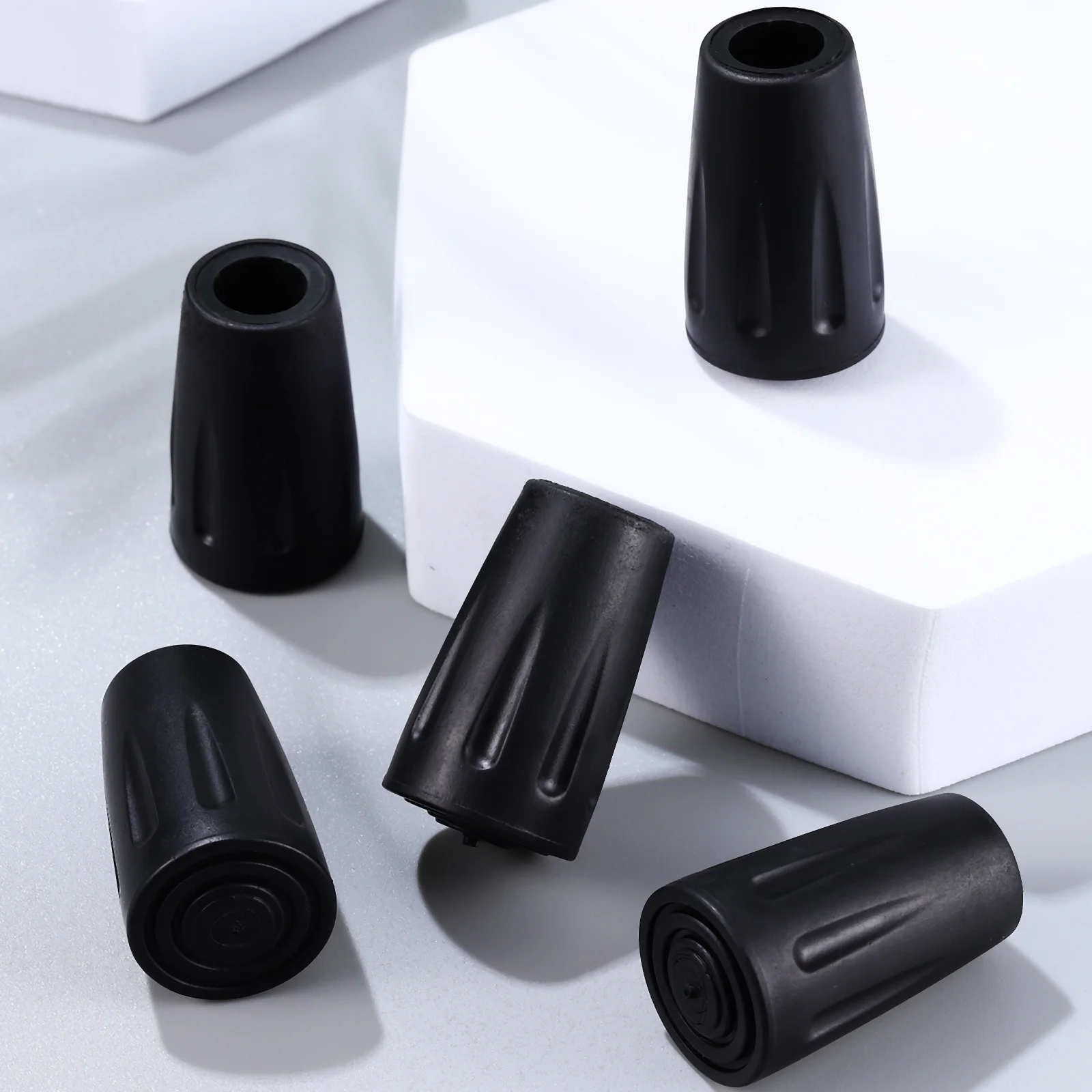 

4pcs Walking Sticks Tips Tpr Non-Slip Protector For Trekking Poles Hiking Sticks Caps Pole Tip Cover Replacement Health Care