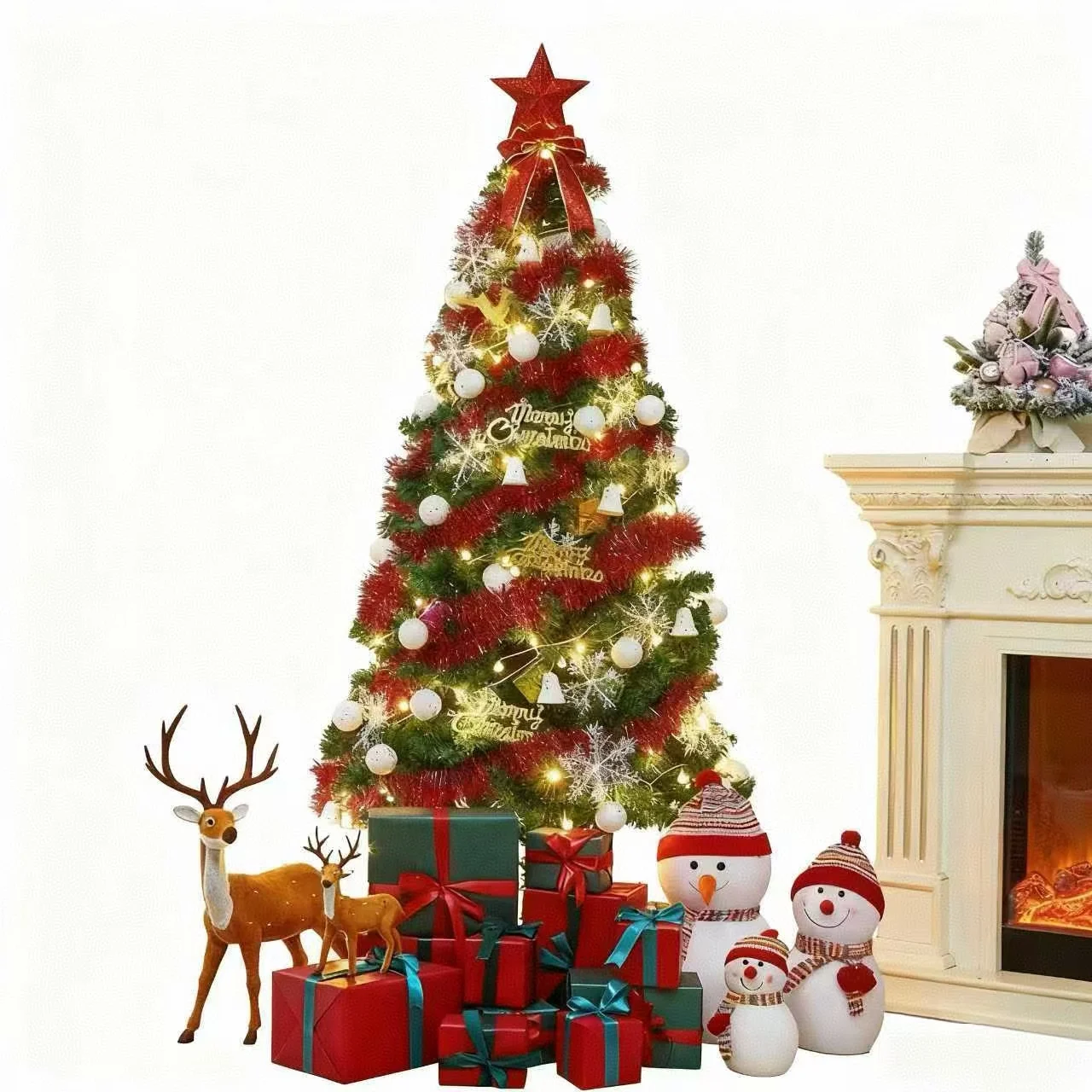 Christmas Home Green Christmas Tree Set T Tableware Ornament 1.8m Chinese Style Ornament
