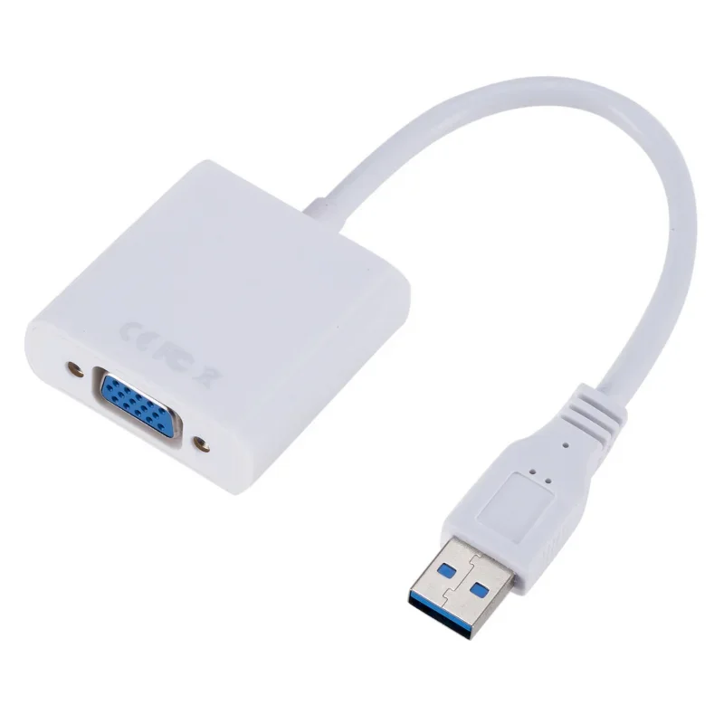 USB3.0, aby Adapter VGA kabel USB do VGA zewnętrzna karta graficzna obsługuje konwersję XP/WIN7/8 HD