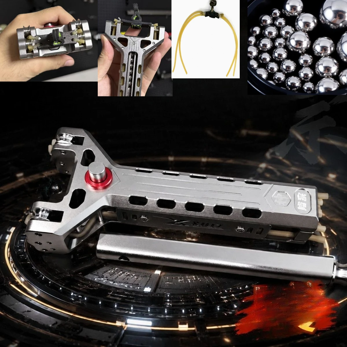 Automatic Loading Rapid Fire CNC Aerospace Aluminum Continuous Firing Outdoor Camping High Precision Hunting Tool