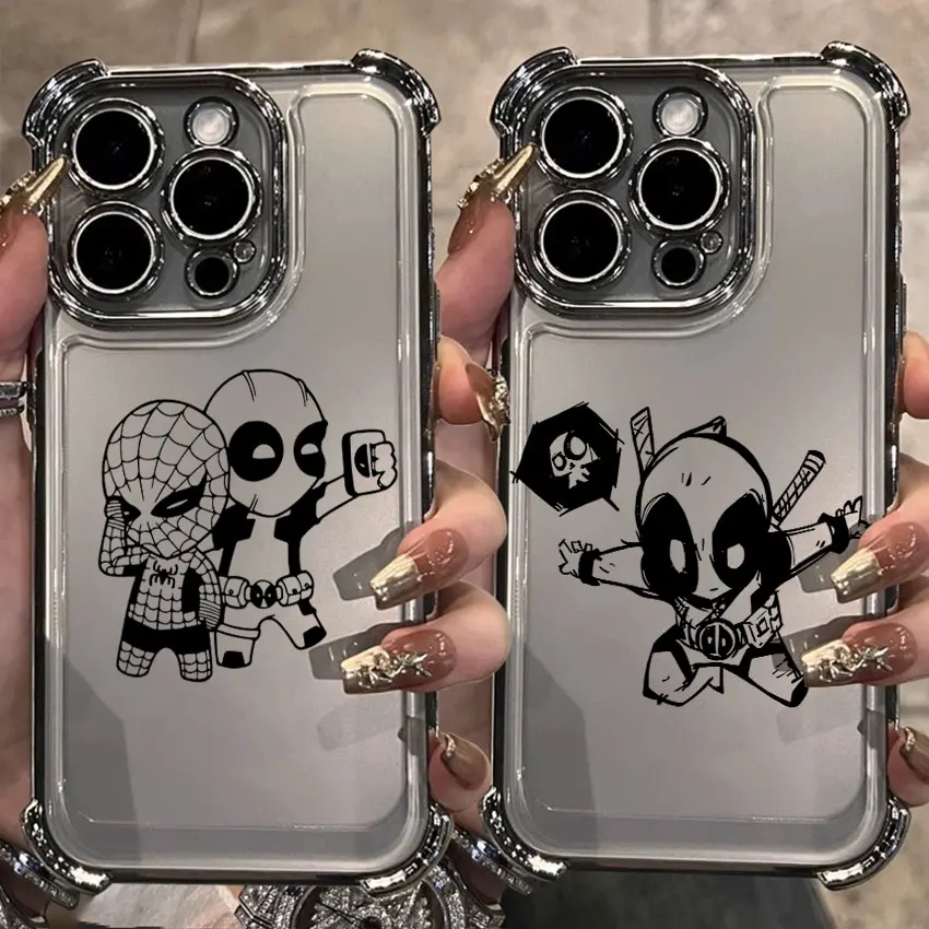 

Spider Man Deadpool Cute For Samsung Galaxy A56 Case A55 A54 A52 A53 A36 A34 A35 A33 A50 A73 A26 A25 A16 A06 Marvel Phone Cover