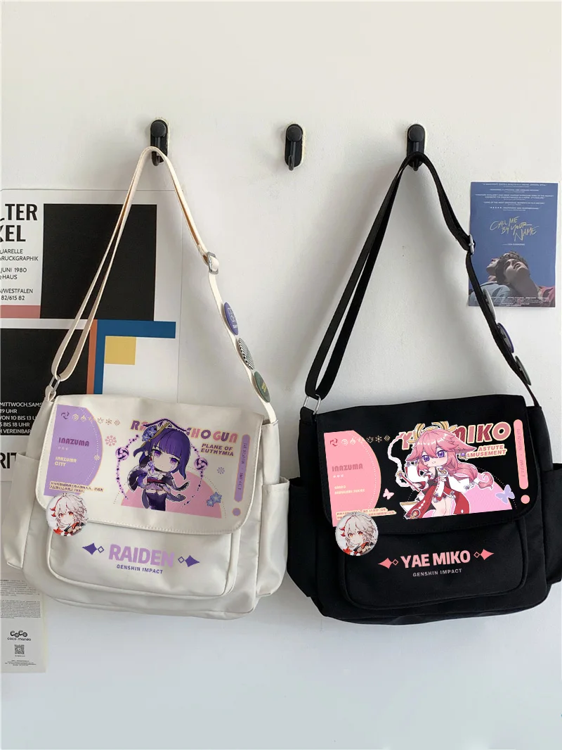 Genshin Impact Kaedehara Kazuha  Game cos Ancient Style Backpack School Bag Student Casual Large Capacity Fashion Shoulder Bags