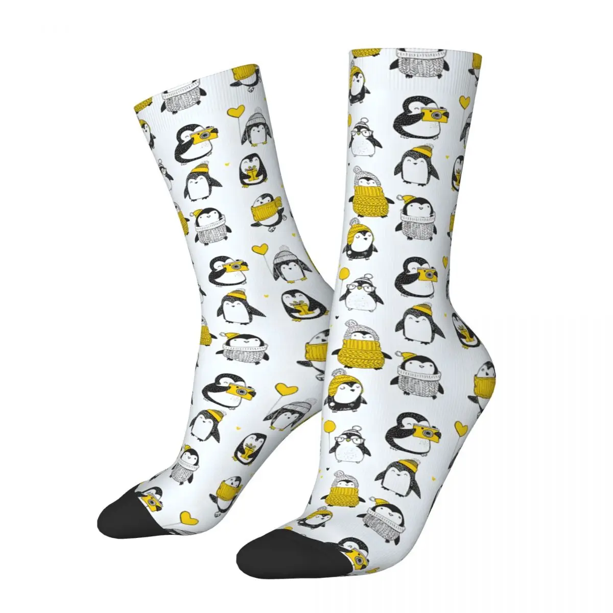 Penguin Love Men Women Socks Outdoor Novelty Spring Summer Autumn Winter Stockings Gift