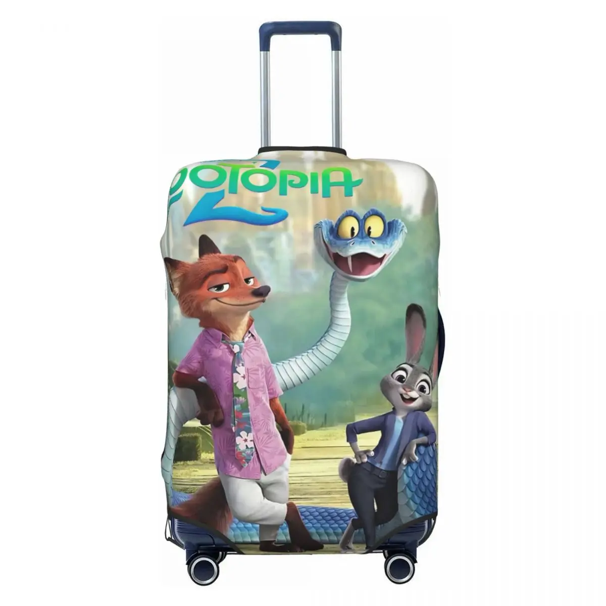 

Zootopia 2 Nick Wilde Judy Hopps Suitcase Cover Cruise Trip Protection Flight Elastic Luggage Case