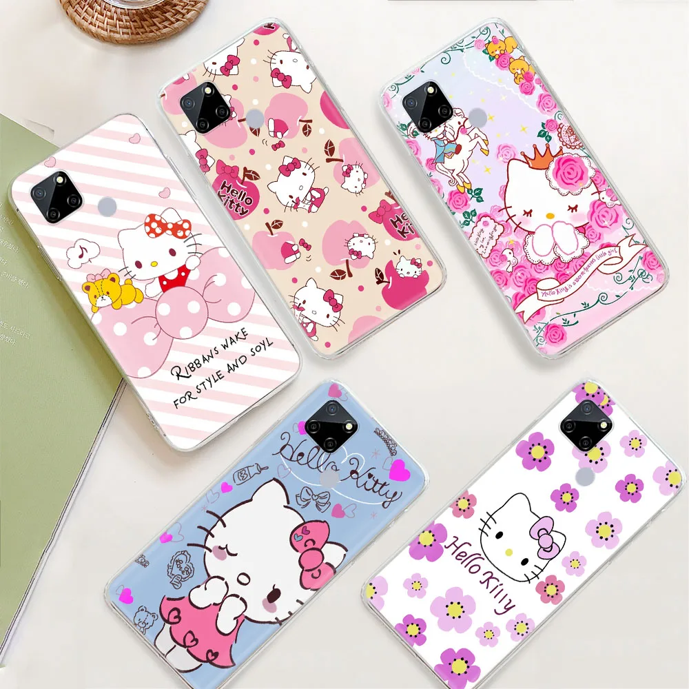 Cover for Infinix Hot 11 11S 10 Lite 10I 10S 10T Play Note 9 Zero 8 8I 7 Lite 6 Pro Soft Transparent Case ZR22 Hello Kitty