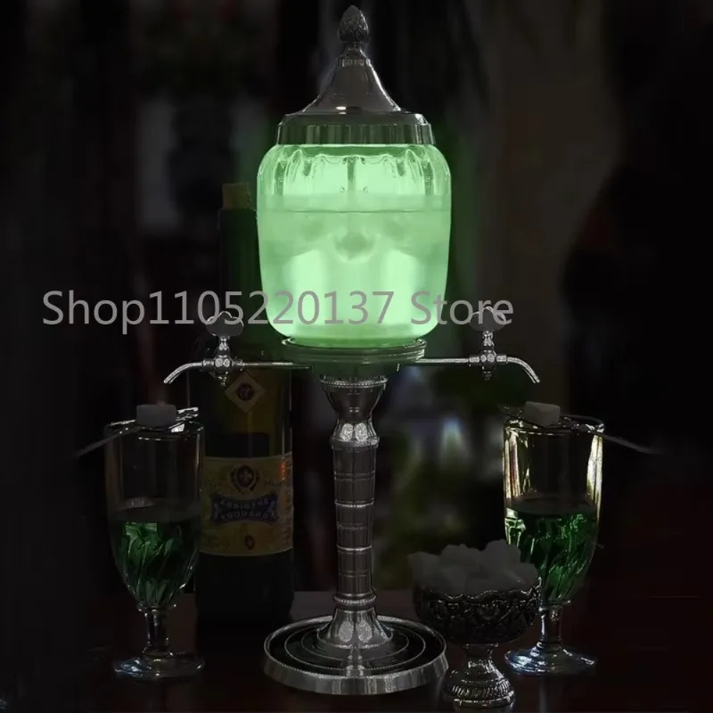 Promotion  Fountain Absinthe Beverage Dispenser Glass  Fountain with 4 Spout Drippers