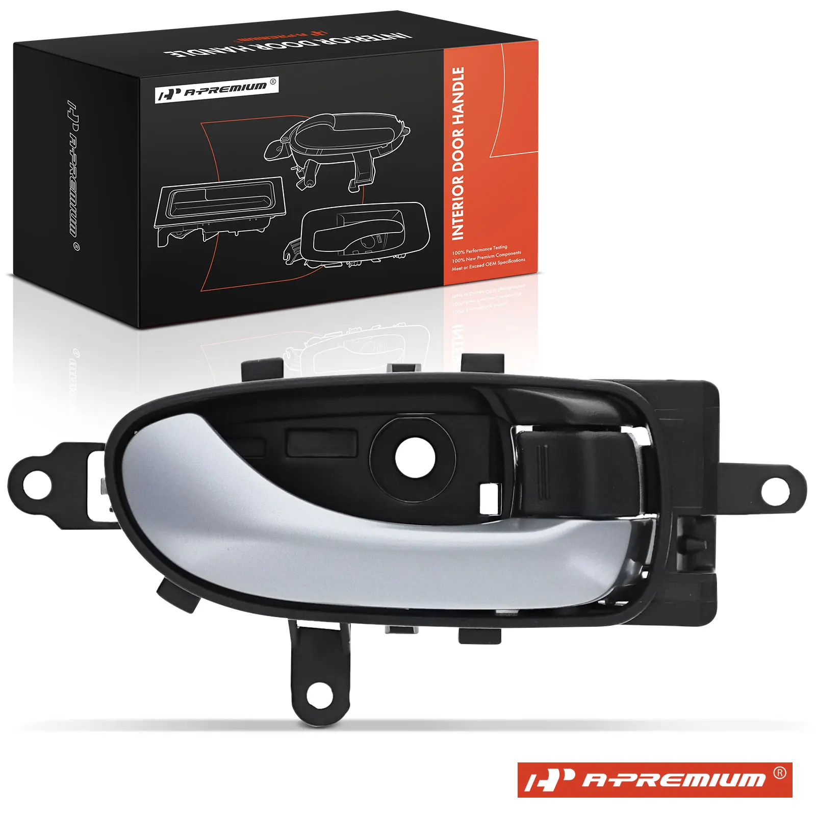 A-Premium Front or Rear Passenger Side Black & Camel Interior Door Handle for Nissan Murano 2011-2014