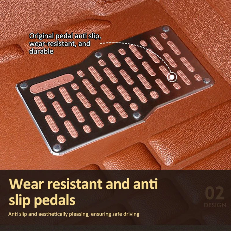 LHD Car Floor Mats for Kia Sportage QL KX5 2017~2022 Luxury Auto Leather Foot Inner Liner Carpet Pads Custom Rug Car Accessories