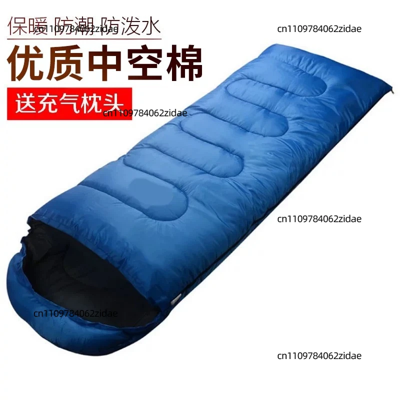 Adult Thickened Warm Sleeping Bag Autumn Winter Cold Proof Portable Sleeping Bag for Outdoor Camping Hiking Office Lunch Break