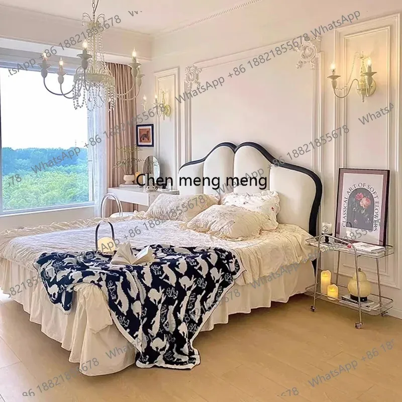 

Design Girls Bed Double Bedroom Queen Frame Massage Bed Castle European Wooden Full Simple Princess Muebles Trendy