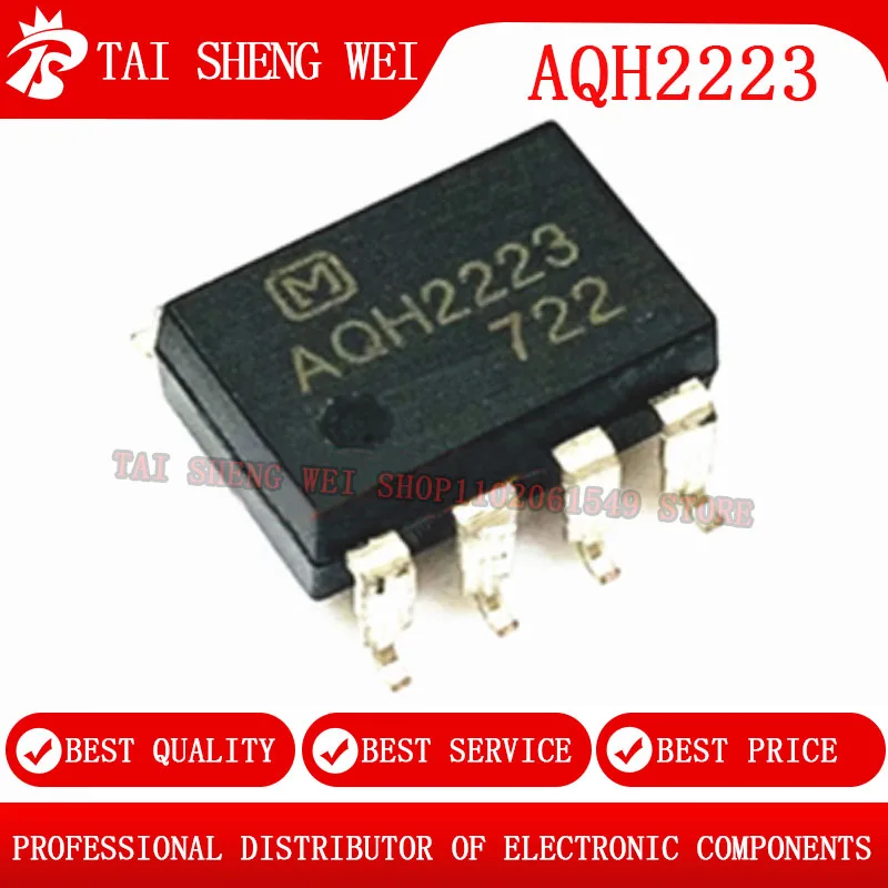 5PCS AQH2223 superficial DIP-7 2223 DIP7 SOP7  SMD solid state relay IC chip Manifold