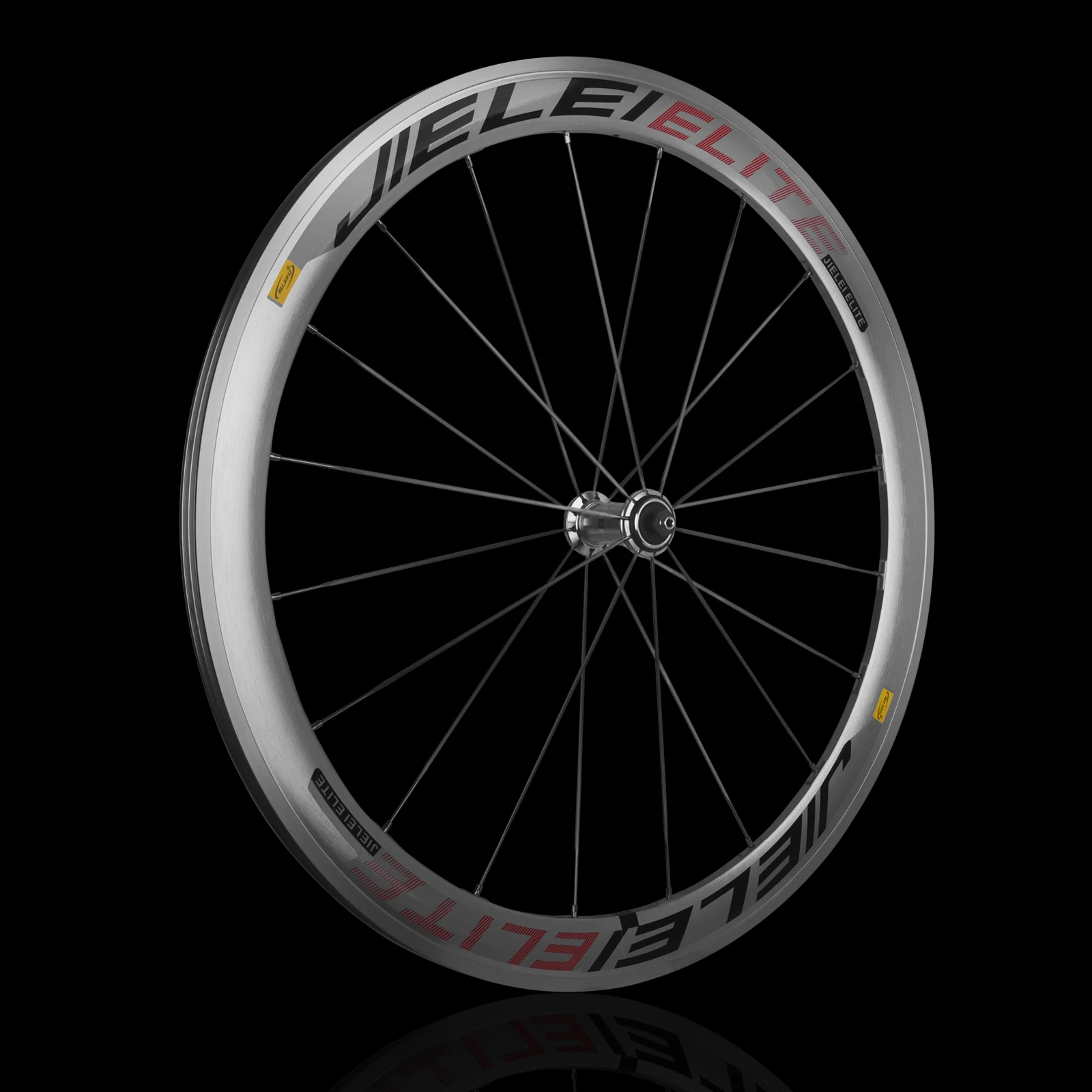 RUJIXU 700C Silberner Fahrrad-Laufradsatzrahmen, Straßenradpaket, V-Cdisc-Bremse, Rückenbremse, gerades festes Getriebe, 700C, 30 mm, 40 mm, 50 mm – Detail 16