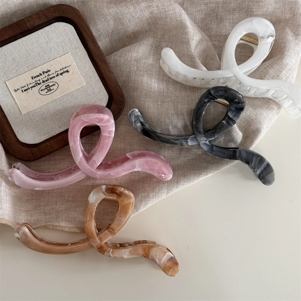 أنماط رخامية رائعة مخالب شعر كبيرة أكريليك للنساء ، قبضة شعر للسيدات ، قبضة شعر ، أغطية رأس ، مشابك ، مشابك شعر ، جديدة لغسيل الوجه