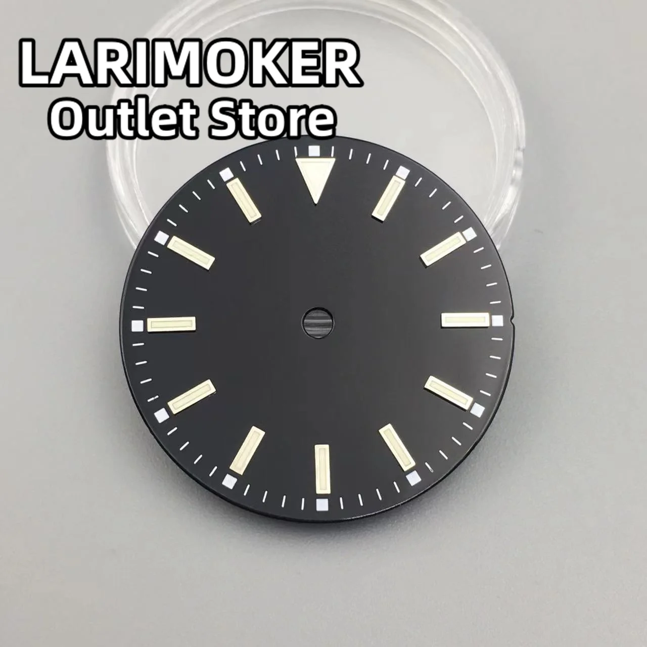 LARIMOKER 29mm balck green Date of Sterile Dial Plate is Suitable for Mechanical NH35 NH36 Miyota8215 DG2813 3804 PT500 movement