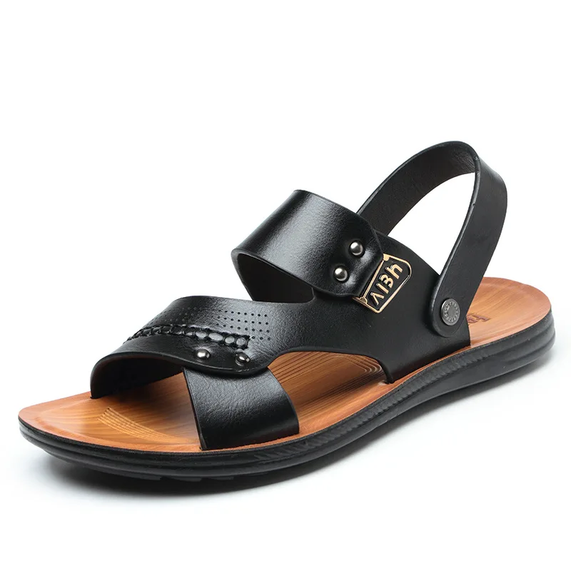 Men Sandals Comfortable Men Summer Shoes Leather Sandals Big Size Soft Sandals Men Roman Comfortable Men Shoes Footwear