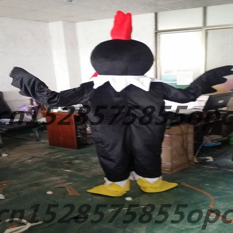 Chicken Mascot Costume Halloween Chick Costume Cosplay Adult Cartoon Character Cock Mask Party Fancy Dress Suit Plan Birthday