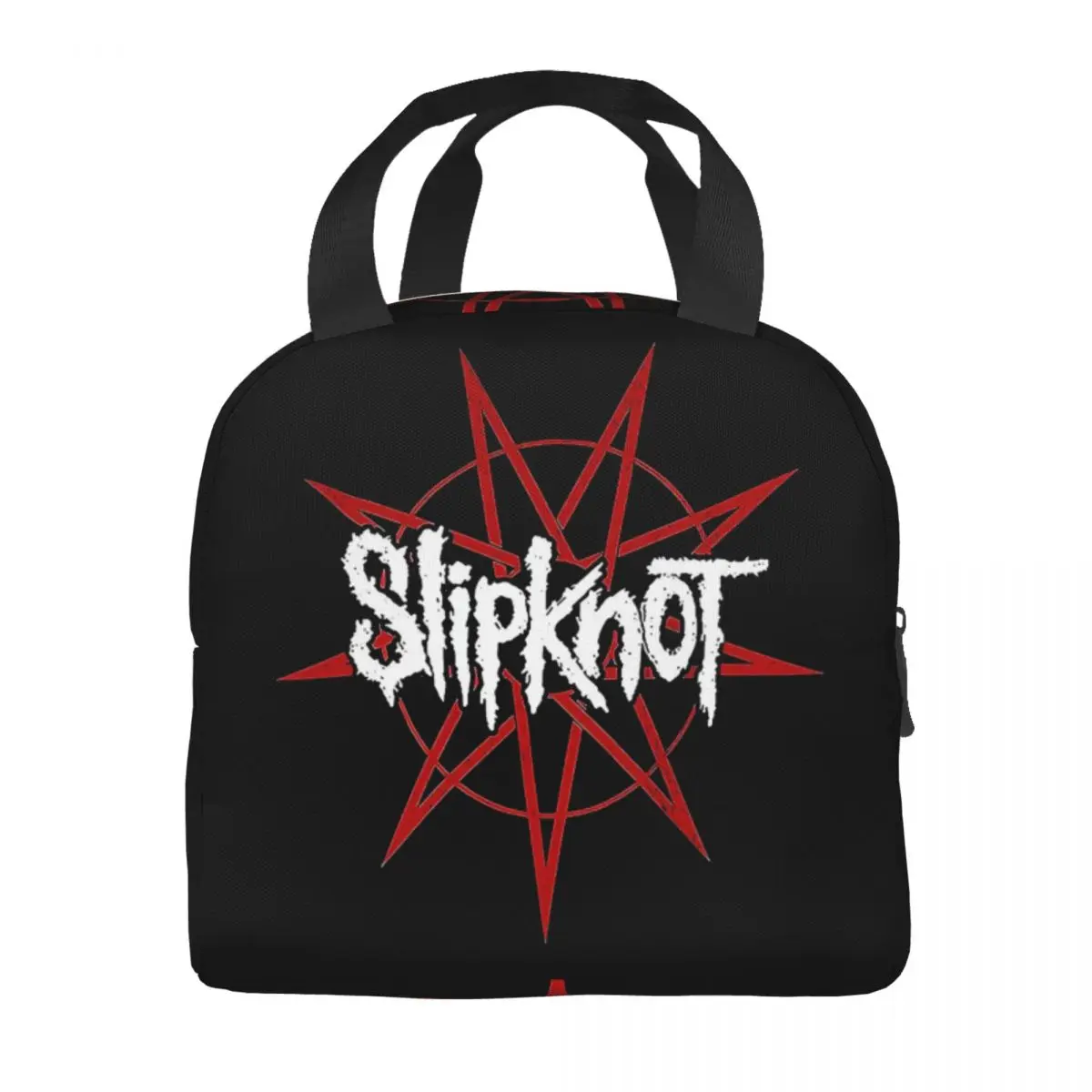 Custom Heavy Metal Rock Band Slipknots Insulated Lunch Bag for Outdoor Picnic Leakproof Cooler Thermal Lunch Box Women Kids