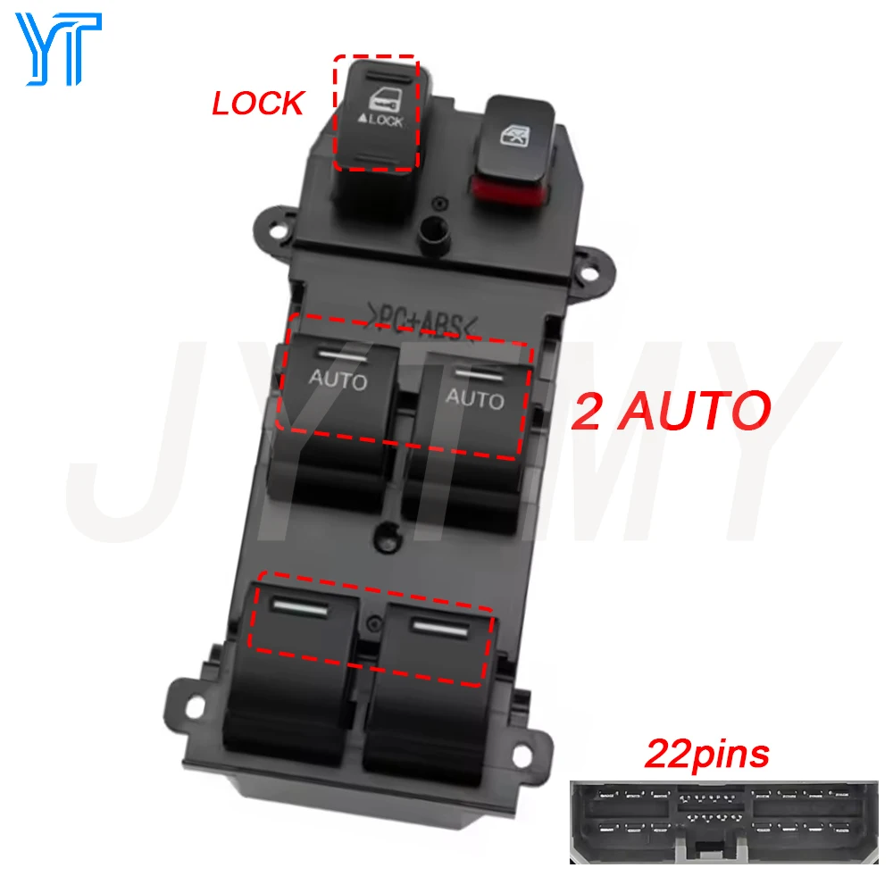 

Power Master Window Switch for Honda CRV 2008-2011 Insight 2010-2014 Front Left Glass Lifter Control Button Car Accessories