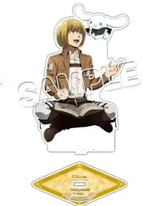 Game Mikasa Ackerman Levi Eren Yeager Acrylic Stand Doll Anime Armin Erwin Figure Model Plate Cosplay Toy for Gift