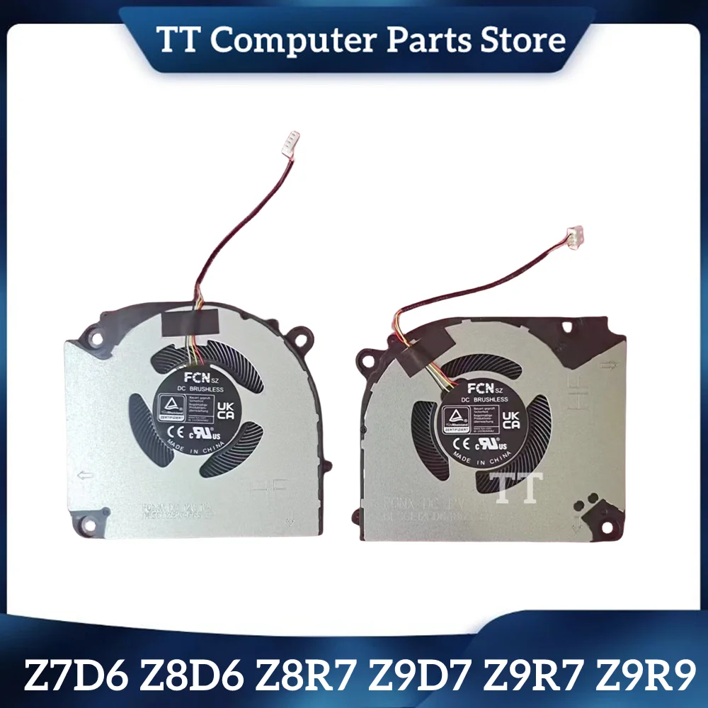 

TT NEW Original Laptop CPU GPU Cooling Fan FOR Hasee Z7D6 Z8D6 Z8R7 Z9D7 Z9R7 Z9R9 G8R9 G9R9 Fast Ship