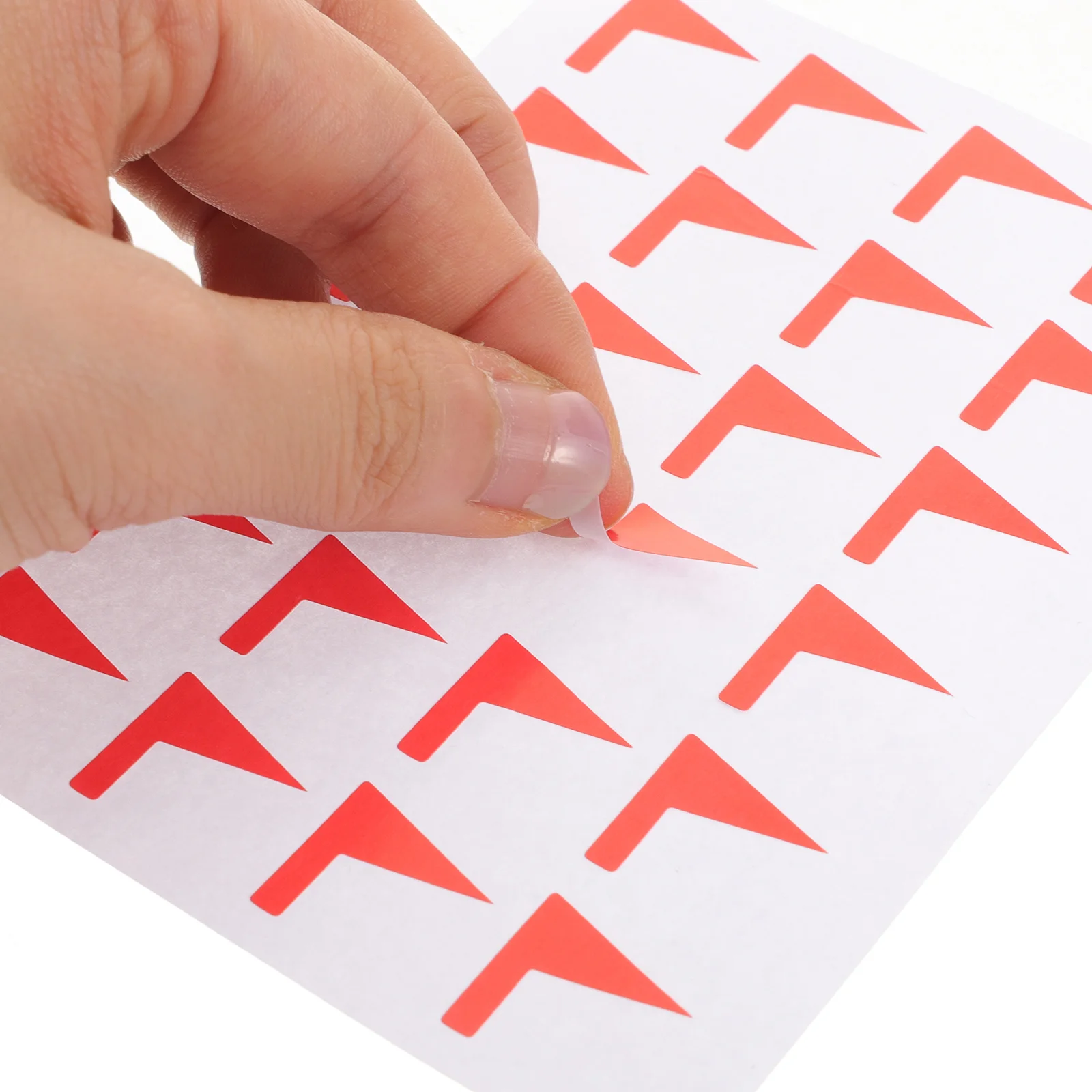 

12 Sheets Adhesive Label Stickers DIY Map Flag Decals Easy Identify Various Needs Home Items Sundries Practical