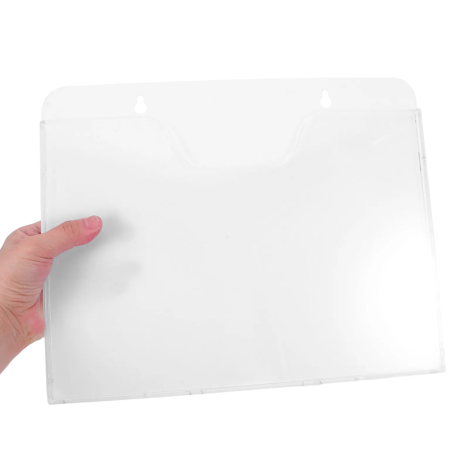 2pcs-wall-file-organizer-clear-acrylic-magazine-holder-for-offices-retail-brochure-literature-document-display-rack