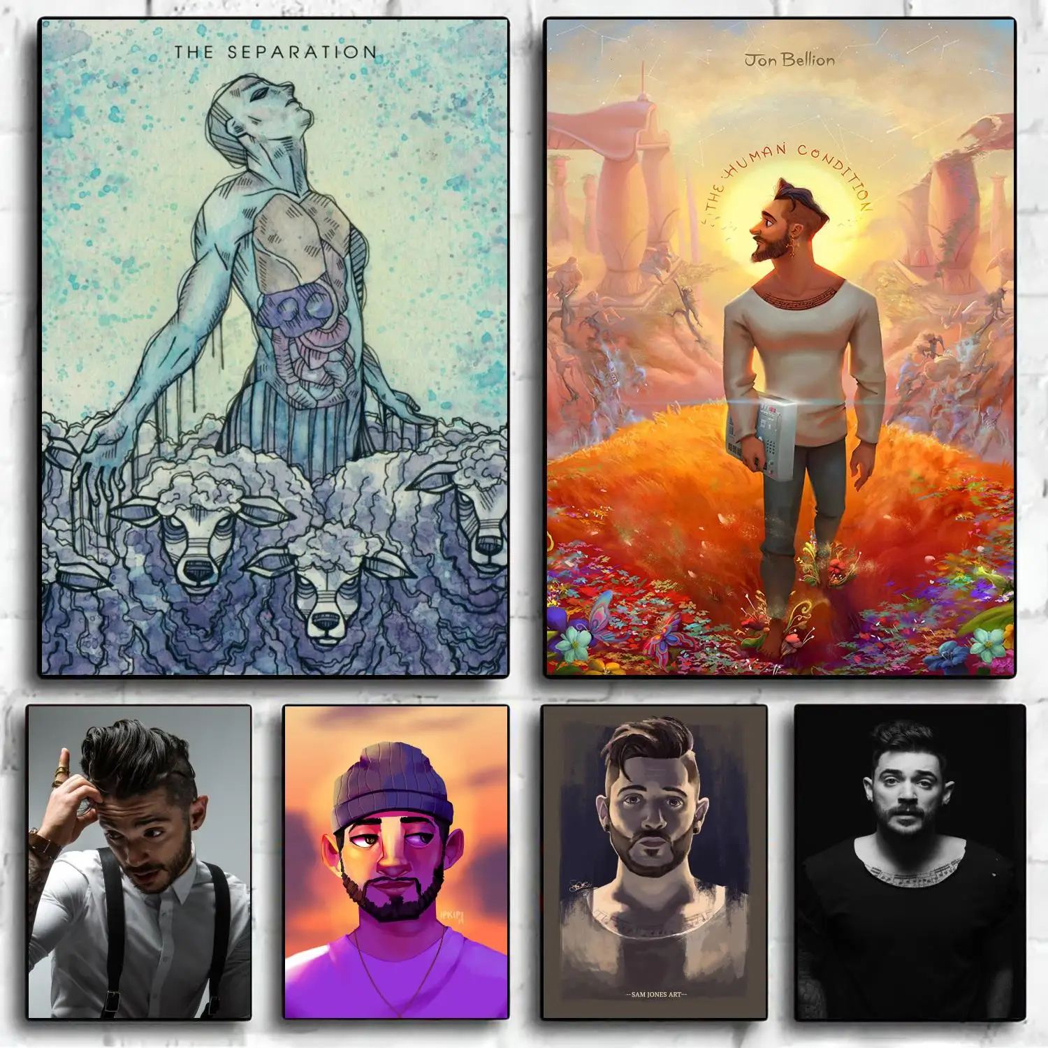 jon bellion Singer Decoration Art Poster Wall Art Personalized Gift Modern Family bedroom Decor Canvas Posters