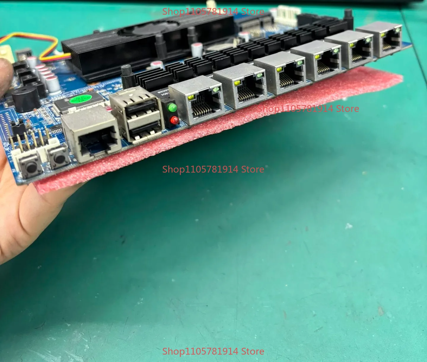 For 6 Gigabit Network Port Soft Routing Main Board ITX-WASLAN-P Integrated D525 Processor