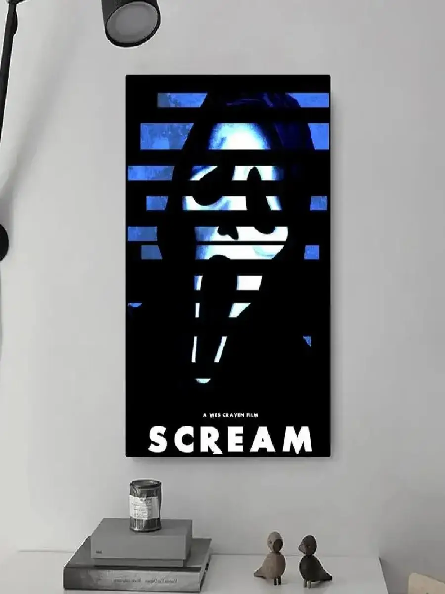 Personalized Classic Horror Movie Poster - Retro HD Canvas Print for Wall Decoration, Customizable Artwork