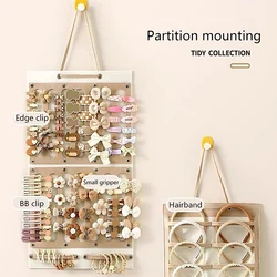 Multifunctional Hanging Hair Claws Clip Ornaments Storage Holder For Women Girls Felt Headbands Sunglasses Accessories Display
