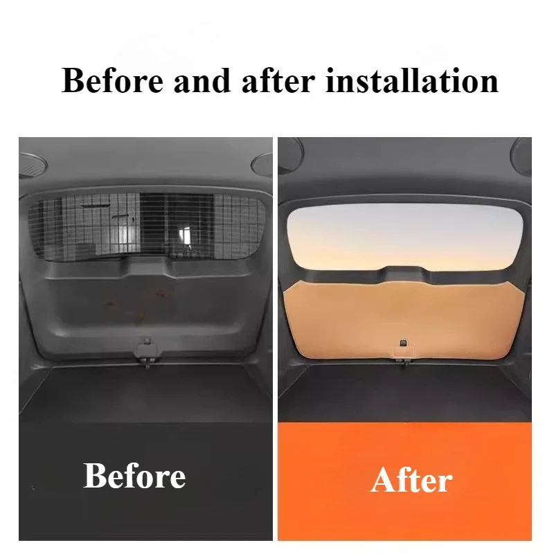 For GEELY GALAXY STARSHIP 7 EM-i Trunk Anti-kick Pad C-pillar Tailgate Anti-collision Protection Pad Tailbox Sticker Accessories