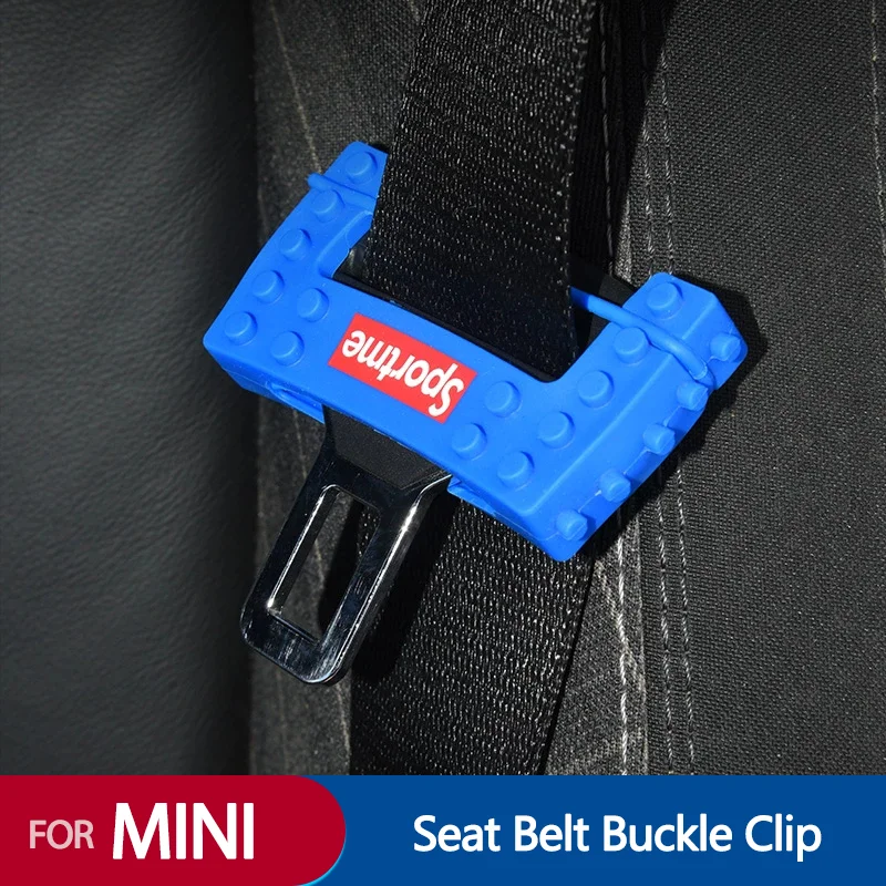 

Car Safety Seat Belt Buckle Clip Anti-Scratch Protector For MINI Cooper F54F55F56F57F60R50R52R53R55R56R57R58R59R60R61 Interior
