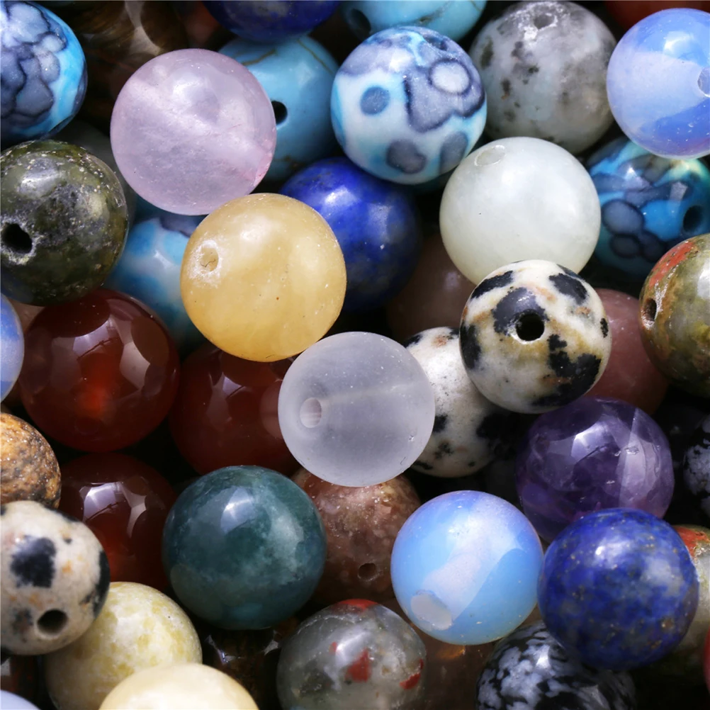 

100 Pcs Stone Beads H made Round DIY Jewelry Diy Jewelry Accessories Accessories Bracelet Necklace Colorful Bright