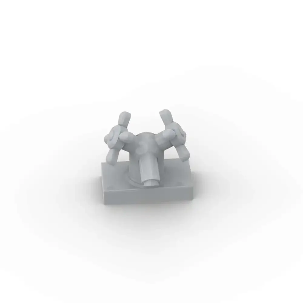 MOC 10PCS 6936 Wasserhahn 1x2 Mit Dual Griffe Bausteine Waschbecken Wasserhahn Bildung Ziegel Partikel Puzzle Spielzeug kinder Geburtstag Geschenk