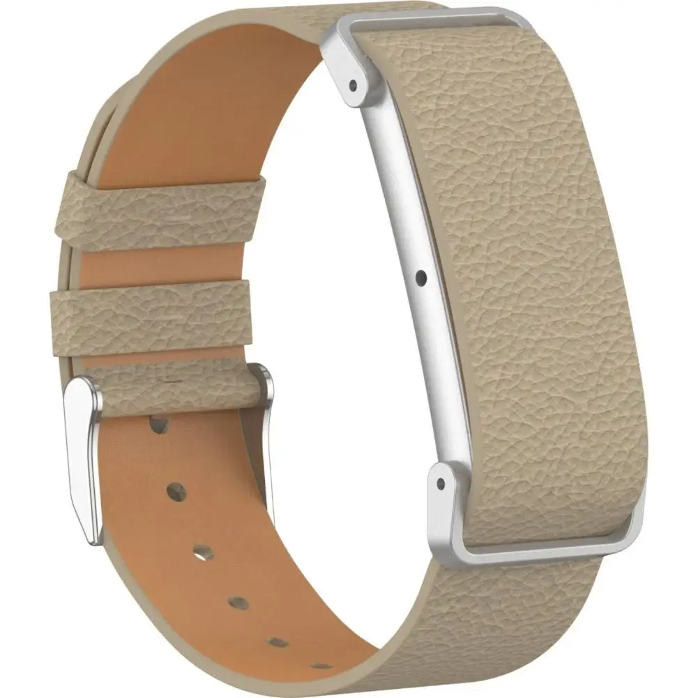 Leder-Uhrenarmband für Google Fitbit Air, Metallrahmen-Ersatzarmband für Google Sport-Uhrenarmband-Zubehör – Detail 2