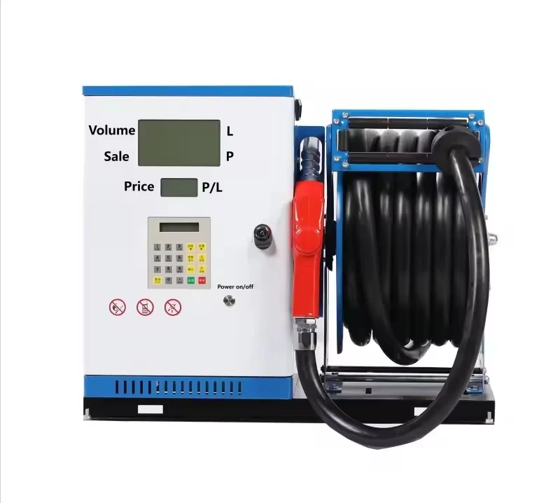 

220V High-Power Automatic Car-mounted Fuel Dispenser Convenient Self-Priming Pump with Hose Reel Petrol Service Equipment