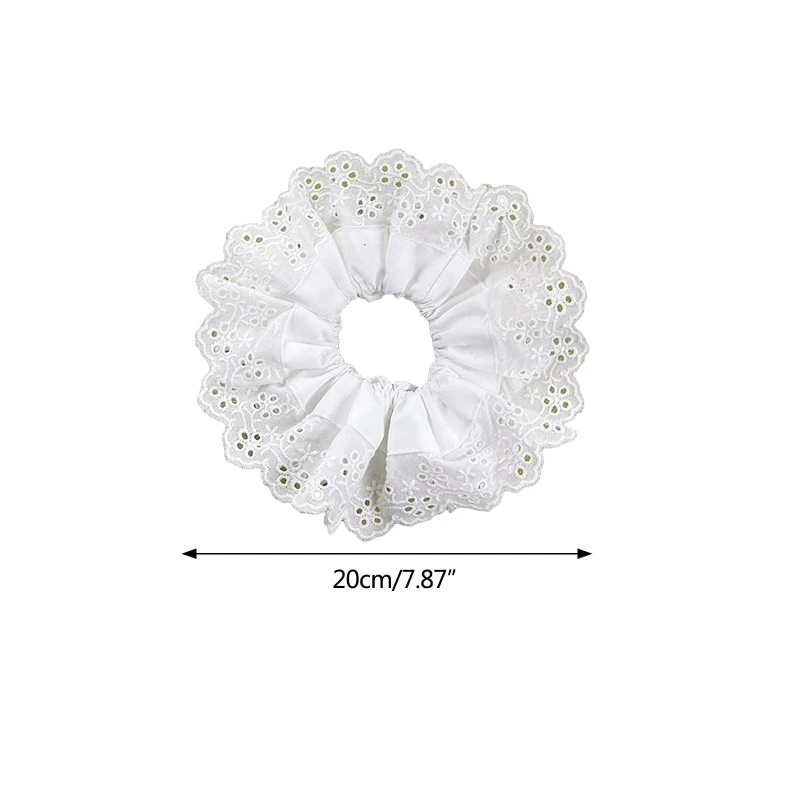 Exquisite Elastics Lace Scrunchies Soft Scrunchy Hair Ties High Elasticity Hair Accessories for Street Dropshipping