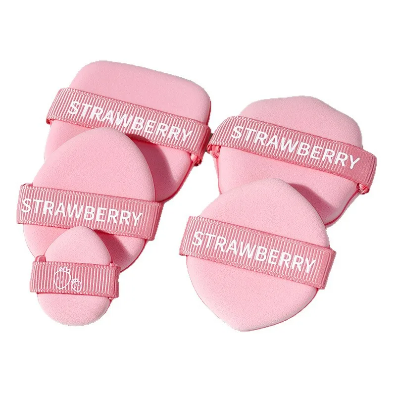 Dry Wet Dual-use Liquid Foundation Super Soft Powder Free Makeup Artist Strawberry Biscuit Air Cushion Powder Puff Cosmetic